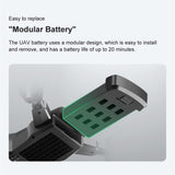 KK6 Foldable RC Drone Headless Mode Altitude Hold Helicopter One Button Return Mini Drone Toy Gift for Kids with 3*Battery