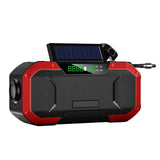Protable Solar Hand Crank Radio Flashlight BT FM/AM Radio IPX5 Emergency Flashlight Bluetooth Speaker Dynamo 5000mAh Power Bank