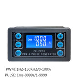 Dual Mode LCD PWM Signal Generator 1-Channel 1Hz-150KHz PWM Pulse Frequency Duty Cycle Adjustable Square Wave Generator