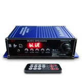 400W Digital bluetooth Car Amplifier FM USB SD w/Remote 2 Channel Hifi Audio Stereo Amp Home Theater Amplifiers Stereo L/R RCA