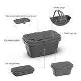 Folding Picnic Camping Basket Insulated Shopping Cooler Home Storage Basket Hamper Basket Bag Box Outdoor Picnic Bags