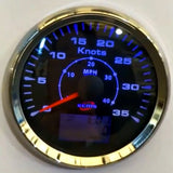 85mm Waterproof Marine Car GPS Speedometer Gauge 0-40 MPH 9-32V 0-35 Knots
