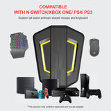 HXSJ P6 Keyboard and Mouse Adapter Portable Mice Breathing Light Converter Connection for N-Switch PS4 PS3 XBox One 360