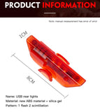 Bicycle Lights LED Warning Lights Night Bike Rear Light Mountain Bike Equipment Bicycle Lights Sports Entertainment