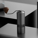 Upgrade ChestnutAluminum Portable Coffee grinder Stainless steel Burr grinder Conical Coffe bean miller