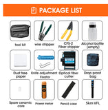 FTTH Fiber Optic Tool Kit Fiber Cleaver -70~+3dBm Optical Power Meter Visual Fault Locator 5km
