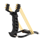 Catapult Fish Shooting Metal Hunting Catapult Folding Wrist Ball Clip Rubber Band Strong Outdoor Dart Shooting Reel Fishing Game