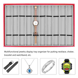 10 Slots Watch Display Tray Wristwatch Necklace Display Showcase Display Stand