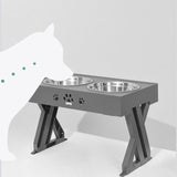 Adjustable Raised Pet Bowls Lifting Dog Bowl Adjustable Height Pet Feeder With 2 Stainless Steel Bowl Pet Supplies