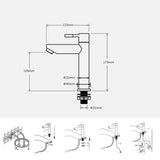 Faucet Black Stainless Steel Kitchens Bathroom Single Cold Faucet Sitting Wrench Type Single Hole Paint Basin Faucets Bathroom