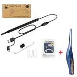 3 in1 Visual Ear Mouth Nose Otoscope Medical In Ear Cleaning Endoscope Spoon Mini Camera Ear Picker Wireless Removal Earwax Tool