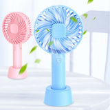 A20 Handheld Fan USB Charging Fan Mini Fan Student Gale Silent Three-speed Adjustment Desk Table Fan With Base