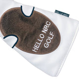 Golf Wood Cover White Bear Golf Club Head Cover for Driver Fairway Hybrid Waterproof Protector PU Leather Soft Golf Headcover