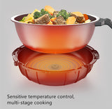 220V Automatic Electric Frying Wok Cooker Household Robot Intelligent Stir-frying Food Wok Pot EU/AU/UK/US Plug