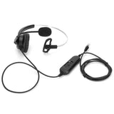 Telephone Headset with Microphone and Audio Control Call Center Headphone for Business Office Communication Telephone Headphone