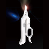 Baitewei New Pet Double LED Light Blood Line Nail Clippers UV Light Cat Moss Cleaning and Beauty Tools Cat and Dog Nail Clippers