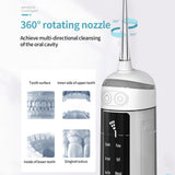 Intelligent Oral Irrigator Rrechargeable Water Flosser Dental Water Jet 180ML 6 Modes Water Tank Waterproof Dental Teeth Cleaner