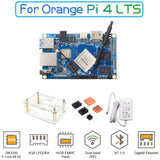 For Orange Pi 4 LTS 4GB LPDDR4 16GB EMMC Rockchip RK3399 Wifi+BT5.0 Gigabit Ethernet Development Board