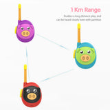 NEW Two Way Radio Walkie Talkies for Kids parents 1km Range safe Lovely Pig Interphone Parent-child Interactive Toys for Chidren
