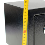 New Arrival Professional and Durable Strong Iron Steel Key Operated Security Money Cash Safe Box For Home Office Jewelry Black