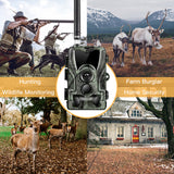 HC801M 2G Hunting Trail Camera 16MP 1080P MMS/SMTP/SMS Wildlife Camera 0.3s Trigger Photo Traps Night Vision Hunter Camera