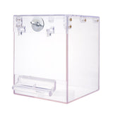 1pc Bird Parrot Birdcage Hanging Transparent Bird Cage Shower Box Bathing Box Bathing Tub for Pets Parrots Birds