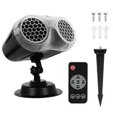 Christmas LED Disco Lights Snowflake Projection Lamp Outdoor Dynamic Binocular Snowstorm Light Decor For Home Holiday Party