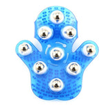 9 Balls Roller Body Massage Glove Muscle Pain Relief Relax Anti Cellulite Massager For Neck Back Shoulder Buttocks  XA27Z
