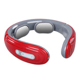 Electric Pulse Heat Neck Far Infrared Cervical Massager Heat Relaxing Health Care Intelligent Pain Relief with electrode sheet