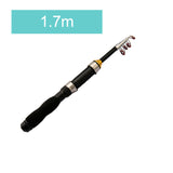 Rod Gear 1.7M Telescopic Fishing Spinning Small Ultra-Short Pole 1.0M Mini 1.2M1.5M Fishing Glass Sea Rod Lawaia Shrinks Fishing