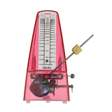 Transparent Mechanical Metronome with Bell Universal Wind up Metronome with Loud Sound Beat Selection Speed Control Piano Violin