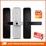 Cerradura intelige X5 Waterproof Tuya Biometric Fingerprint Security Intelligent Smart WiFi APP Password Electronic Door Lock