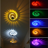 Spiral Hole LED Wall Lamp Dimmable Spiral Lamp with Remote Control Lamp To Decorate Family KTV Bar Wedding Party Hall Lights
