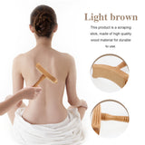 Wooden Guasha Stick Durable Scrapping Stick Whole Body Scrapping Stick