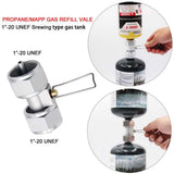 1Lb Propane Gas Regulator Valve Propane Refill Adapter Outdoor BBQ Camping