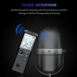 8GB/16GB/32GB Voice Recorder USB Professional 96 Hours Dictaphone Digital Audio Voice Recorder with WAV,MP3 Player T60 1536 Kbps