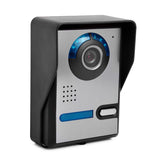 7" Video Door Phone Doorbell Intercom Kit Video Intercom Speakerphone Intercom System With Waterproof Outdoor IR Cam