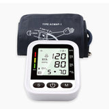 Upper Arm Blood Pressure Monitor English Voice Automatic Electric PR Tonometer LCD Screen Digital Sphygmomanometer