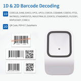 1D 2D QR Desktop Barcode Scanner Platform Hands-free USB Wired Bar Code Reader Scanner Plug&amp;Play Large Scanning Window