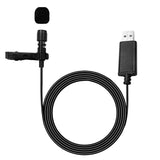 USB Type C 3.5mm Mini Portable Clip-on Lapel Lavalier Condenser Mic Wired Microphone For IPhone IPad Android Smartphone Camera
