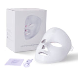 7 Colors LED Face Mask Phototherapy Facial Skin Care Home Anti Wrinkle Acne Smoothing Whitening Wireless Touch Screen