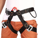 Tree Arborist Rappelling Climbing Protection Harness Seat Safety Sitting Bust Belt Black