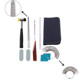 21pcs Professional Jewelry Making Tools DIY Mandrel Stick Finger Gauge Ring Size 67JE