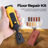 Laminate Repairing Kit Floor Kit Wood Board Repairs Tool Kit Wooden Floor Scratches Mending Utility Tool Kit with 11 Wax Blocks