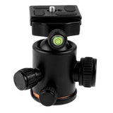 Camera Tripod Head Fluid Rotation Camera Tripods Ball Heads With Quick Release Plate For Canon MarkII III Rebel T6