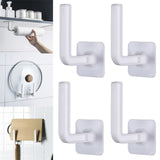 2/4/6/8 Pcs Punch-Free Strong Adhesive Paper Towel Holder Plastic Wall Mount Spool Paper Holder for kitchen Cabinet
