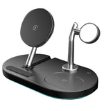 Four-In-One Magnetic Wireless Charger All-In-One Stand Base Fast Charging With Watch Wireless Charging Cable