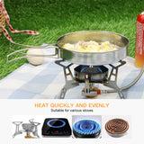 Outdoor Stainless-Steel Camping Cookware Set Camping Bowl Outdoor Bowl Pot Set Hiking Backpacking Cooking Picnic