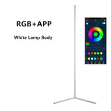 Nordic Modern Simple Remote Control RGB Corner Floor Lamp  for Living Room Bedroom Atmosphere Standing Indoor Light