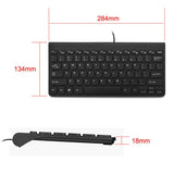 Slim Portable USB 2.0 Ultra Slim Mini Wired Keyboard For Desktop PC Laptop 78 Keys Waterproof